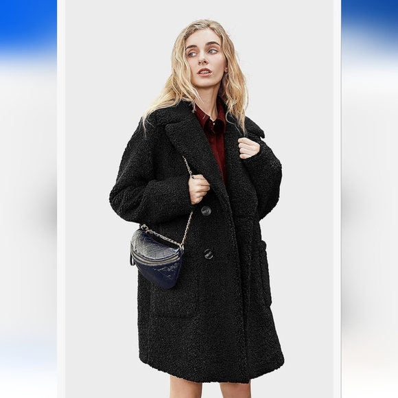 Relish No Less Black Teddy Jacket Size M - Picture 4 of 16